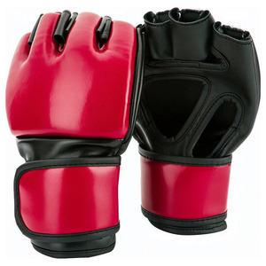 ถุงมือฝึกซ้อมมวยไทย คิกบ็อกซิ่ง MMA หนัง PU ระบายอากาศได้ดี พร้อมสายรัดข้อมือแบบ Hook Loop - Product Image 3