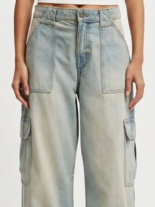 Women's Regular Fit Sexy Knee Length <b>Boot</b> Cut Denim Jeans Full-figure Vintage - Product Image 4