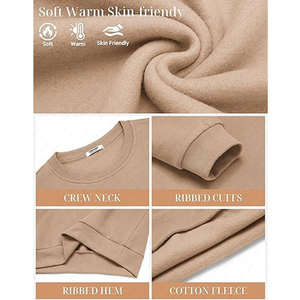 Sudadera Beige de Cuello Redondo para Hombre, Informal, de Invierno, Estilo Urbano - Product Image 3
