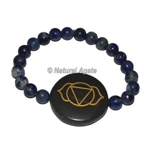 โรสควอตซ์ธรรมชาติพร้อมกำไลรูปไข่เจ็ดจักระ - Product Image 3