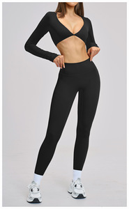 Conjunto Deportivo para Mujer OEM, Leggings de Tallas Grandes y Top de Manga Larga, Ropa Deportiva - Product Image 6