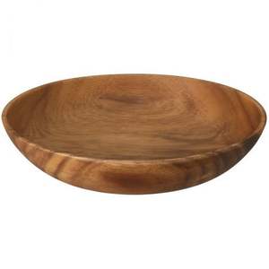 Grand saladier en bois massif multifonctionnel pour pâtes, salades, collations et centre de table décoratif - Product Image 6