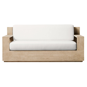 Sofá de Patio de Madera de Teca Sólida de Alta Gama, Sofá Moderno para Exteriores, Resistente a la Intemperie, Cómodo, Muebles para Jardín y Resort - Product Image 5