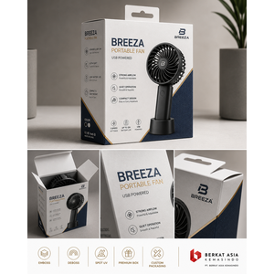 Boîte d'emballage électronique personnalisée pour ventilateur USB portable OEM MOQ 1000 pièces - Product Image 1