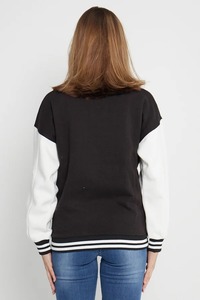 Light Blue Varsity <b>Jacket</b> With Letter A Logo Front Full Sleeve Turn-down Collar <b>Women's</b> <b>Jacket</b> Autumn Style - Product Image 6