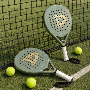 Ensemble de raquettes de paddle-tennis en fibre de carbone 3k, raquette professionnelle en forme de larme avec noyau en EVA, fournisseur, emballage en vrac, vente en gros - Product Image 6