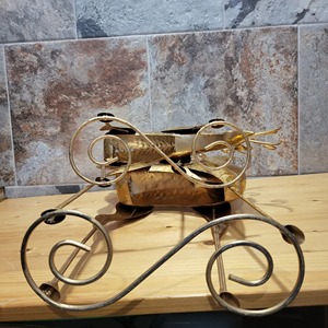 Élégante figurine de renne dorée, décoration de Noël élégante pour la maison et les cadeaux, figurine de table en provenance d'Inde - Product Image 3