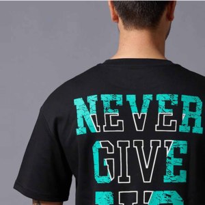 Camiseta de Manga Corta Negra para Hombre, Talla Grande, Antiarrugas, con Estampado de Personaje de Pantera, Cuello Redondo, Estilo Jersey Informal - Product Image 4