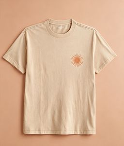T-shirt à manches courtes pour homme, couleur violet clair, col rond, imprimé étoiles, coupe classique, jersey décontracté en coton respirant - Product Image 4