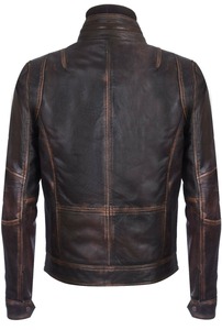 Custom Genuine Leather <b>Biker</b> <b>Jacket</b> Men <b>Vintage</b> Rider Style OEM ODM Manufacturing Sample Service Available Today - Product Image 5