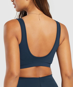 Sujetador Deportivo Personalizado de Alta Calidad para Mujer, con Logotipo Personalizado Estampado en la Parte Delantera, Ligero, de Secado Rápido, para Yoga y Fitness, Talla Grande, Sin Costuras - Product Image 3