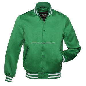 Personnalisable léger Satin soie manteau d'hiver hommes Original américain Varsity Letterman Style respirant grande taille veste - Product Image 1