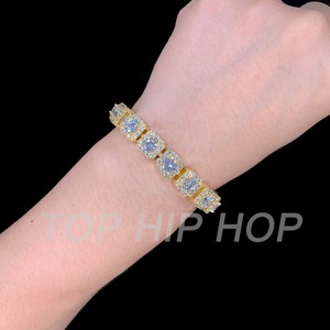 Fashion Jewelry Chain Lab Diamond Fashion Zircon Bracelet New Design Cute Bling Bing Tennis Chain Bracelet for <b>Men</b> - Product Image 1