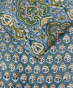 Beautiful Indian <b>Wooden</b> <b>Block</b> Art Hand <b>Block</b> <b>Print</b> 100% Cotton Fabric for Home Furnishing Decor Dresses Bags Custom <b>Print</b> - Product Image 3