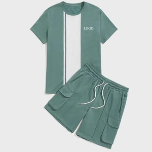 Conjunto de Dos Piezas Transpirable para Hombre, Camisa Hawaiana de Manga Corta y Pantalones Cortos, Conjunto Casual de Verano para la Playa - Product Image 4
