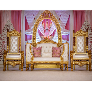 Sofá de Dos Plazas de Estilo Árabe, Lujoso, Moderno y Profesional, Color Blanco, Tradicional y Portátil para Bodas Indias - Product Image 1
