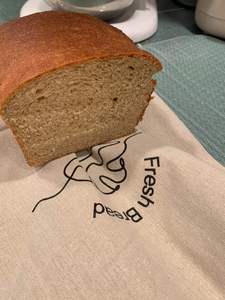 Custom Printed Jute Bread <b>Bag</b> with Food Safe Inner Layer for Bakery Use - Product Image 2
