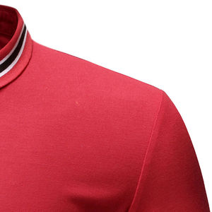 Nueva Llegada, Camisa de Hombre Estilo Urbano, Cómoda de Usar, Corte Ajustado, Bolsillo Sólido, Colores Personalizados, Diseño Estampado, 100% - Product Image 4