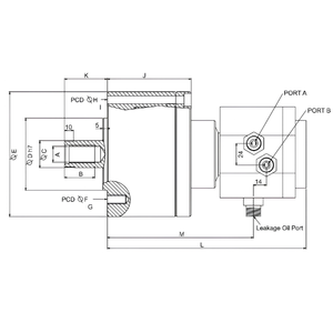 Cilindro Hidráulico Rotatorio de Alta Velocidad Serie VC Económico de 8 kg, 6000 RPM, 2100 kg de Fuerza, Sin Válvula de Seguridad, para Tornos CNC Pequeños - Product Image 2