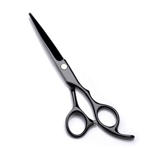 Juego de Tijeras de Barbero Clásicas de Alta Calidad, Color Negro con Mango de Cerámica y Hoja de Acero Inoxidable para Peluquería y Belleza - Product Image 4