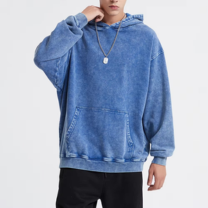 Sweat à capuche unisexe personnalisé de haute qualité, style vintage, avec motif graphique, effet délavé soleil, en molleton épais, délavé à l'acide, effet vieilli, écologique - Product Image 2