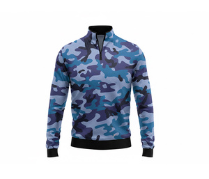 Casual Sublimation Quarter Zip Top Jacket Manufacturer <b>Men</b> Women Youth Sportswear Quick Dry Team <b>Pullover</b> - Product Image 4