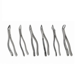 Jeu de forceps d'extraction dentaire sur mesure en acier inoxydable de qualité allemande, chirurgical, manuel, certifié MOL, professionnel, pour usage buccal - Product Image 2