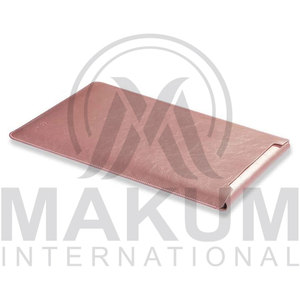 Rose Gold Leather <b>Laptop</b> <b>Sleeve</b> with Flap Closure for Portable Protection <b>Laptop</b> cover - Product Image 2