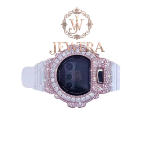 Reloj de Lujo con Diamantes de Moissanita y Correa de Goma, el Más Vendido, para Eventos de Moda, Desfiles y Regalos de Lujo, Disponible a Precio de Exportación - Product Image 3