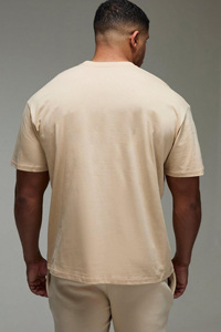 High Quality Men's Customized Color <b>Short</b> <b>Sleeve</b> T-Shirt O-Neck Loose Fit Casual Jersey 100% Cotton High Street Breathable Top - Product Image 2