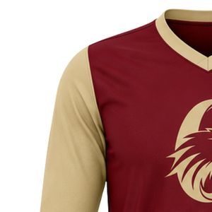 Maillots de football personnalisés par sublimation 100 % polyester, manches longues, légers, respirants, écologiques, kit uniforme adulte, marque personnalisée - Product Image 3