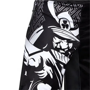 <b>Men</b> MMA <b>Shorts</b> <b>Black</b> Sublimation Print Moisture Wicking Premium Quality Breathable Design And Color Plus Size - Product Image 6