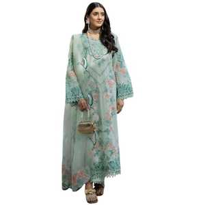 Nouvelle collection été 2026 : Salwar Kameez décontracté, robe en tissu Lawn fabriquée au Pakistan pour femmes – Vêtements indiens et pakistanais en gros - Product Image 1