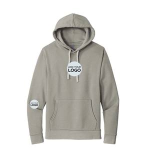 Sweat à capuche en polaire pour homme, hiver, anti-humidité, mélange de coton, coupe oversize, design écologique, marque privée - Product Image 1