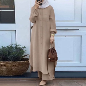 Unisex Modest Hijab Swimwear Islamic Burkinis 2-Piece Set Crew Neck High Cut Bottom Quick Dry Breathable Eco-Friendly - Product Image 4