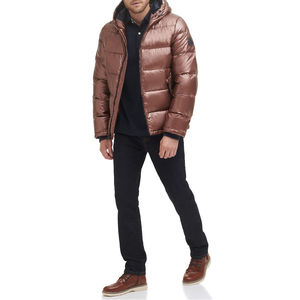 Men's High Quality Casual Puffer <b>Jacket</b> Customized Logo Printing Multi-Color Canvas Zipper Cotton Wholesale - Product Image 5