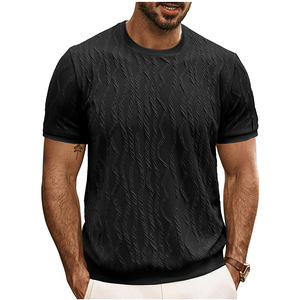 เสื้อสเวตเตอร์ถักทรงตรง คอกลม แขนสั้น สไตล์ลำลอง สำหรับผู้ชาย วัยรุ่น ยอดนิยม เหมาะสำหรับฤดูร้อน - Product Image 5