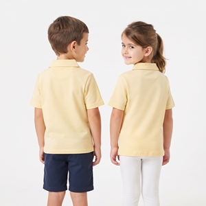 Camiseta Polo de Manga Corta para Niños, Unisex, de Alta Calidad, Cuello Camisero, Informal, Transpirable, de Algodón, al por Mayor - Product Image 3