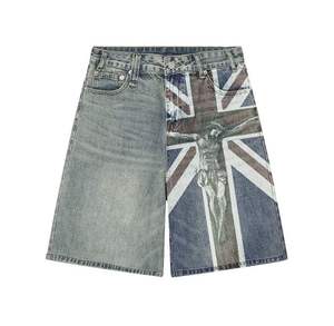 Shorts en jean personnalisés OEM, respirants, séchage rapide, légers, conception complète, tissu, coupe, longueur, couleur du lavage, taille, coutures - Product Image 5