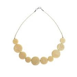 Collares de Cuentas de Resina con Patrón de Cierre Clásico Plateados en Plata, Hechos a Mano por MOON RISE CRAFT, Precio al por Mayor de Fabricante Indio GC-NK-273 - Product Image 1