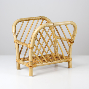 Support à journaux en rotin, porte-revues de haute qualité, étagère multi-rangement, accessoires de bureau et de maison - Product Image 2