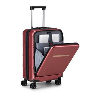 Valigia da cabina in alluminio da 20 pollici con scomparto frontale, doppie ruote girevoli, lucchetto TSA e approvata per il trasporto aereo - Product Image 3