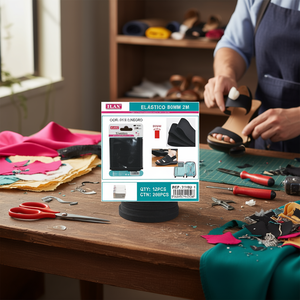 Fascia elastica Iln 80mm 2m nera per artigianato e calzature - Product Image 2