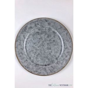 Elegant Round Gold Metal Charger Plates for Wedding <b>Table</b> Decor Luxury Decorative Underplate Serving Tray for Party Events - Product Image 6