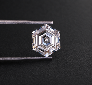 Diamant de laboratoire moderne taille hexagonale, couleur D, certifié IGI, pour bagues, pendentifs et boucles d'oreilles - Product Image 4