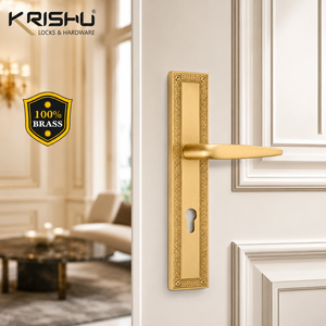 Manija de Puerta Premium CHARM con Acabado Dorado Mate, Manija de Palanca de Latón para Puertas Residenciales y Comerciales de Cocina - Product Image 2