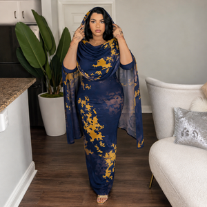 Voile de coton imprimé Toub |   Tissu traditionnel africain non cousu pour femmes, vêtements ethniques élégants et respirants, vêtements culturels - Product Image 3