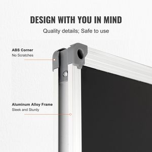 Lavagna Grande 70 X 40 Pollici con Cornice in Alluminio Include 1 Gomma Magnetica e 3 Gomme per Cancellazione a Secco - Product Image 4
