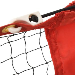 196.9 da Tennis nero e rosso \ "x39.4 \" x34.3 \ "poliestere resistente per attrezzature da campo - Product Image 6