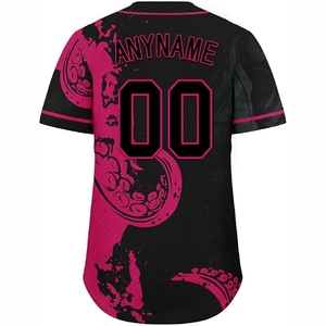 Chemises de baseball élégantes à sublimation avec design entièrement boutonné pour les uniformes de baseball des écoles, des collèges et des clubs - Product Image 3
